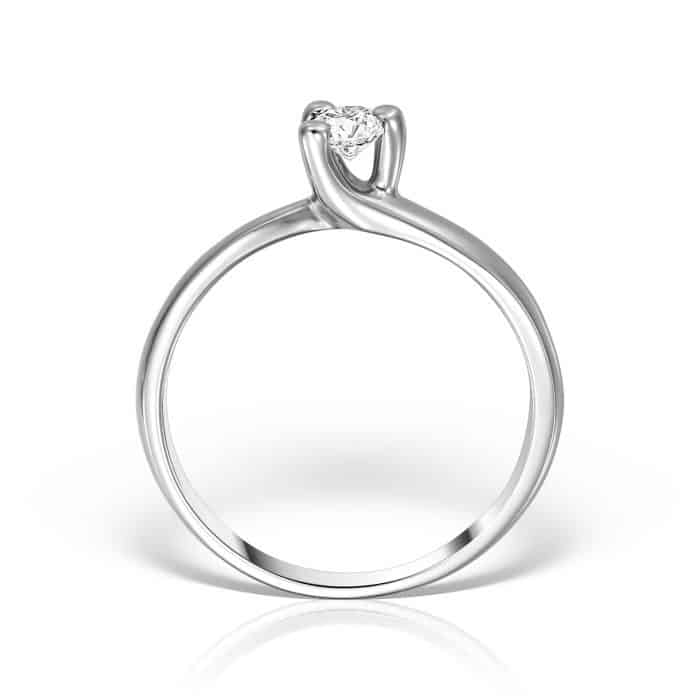 Inel de logodnă aur 18 kt cu diamant I 011L