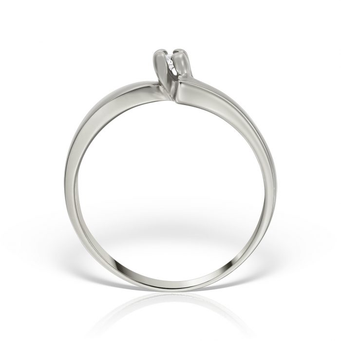 Inel de logodnă aur 18 kt cu diamant I 017L