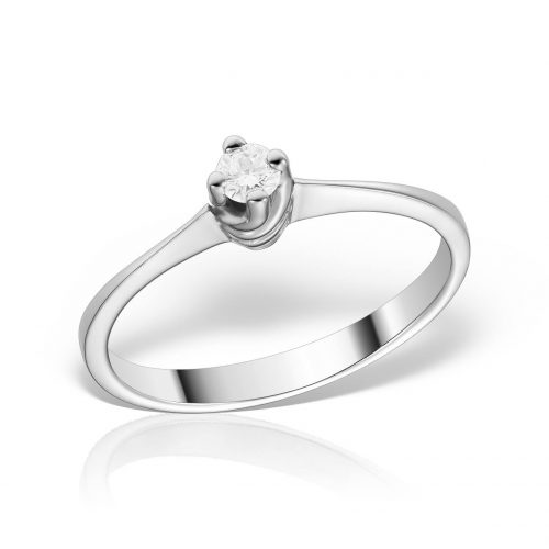 Inel de logodnă aur 18 kt cu diamant I 019L