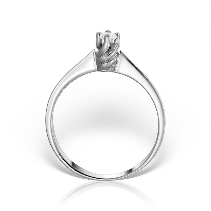 Inel de logodnă aur 18 kt cu diamant I 019L