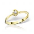 Inel de logodnă aur 14 kt cu diamant I 033L