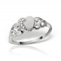 Inel aur 14 kt cu diamante în formă de inimă I 041L