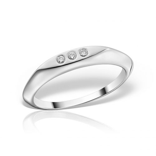Inel de logodnă din aur 18 kt cu diamante I 045L
