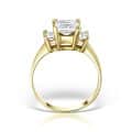 Inel de logodnă aur 14 kt cu zirconia I 392S