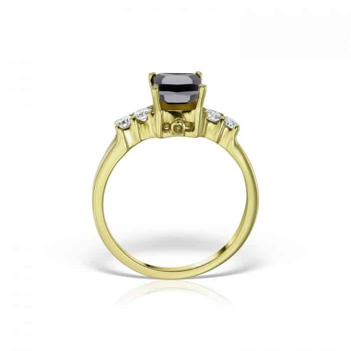Inel de logodnă din aur 14 kt cu zirconia diverse culori I 636S
