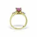 Inel de logodnă din aur 14 kt cu zirconia diverse culori I 636S