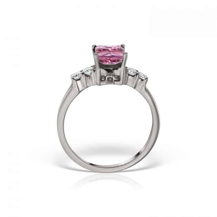 Inel de logodnă din aur 14 kt cu zirconia diverse culori I 636S