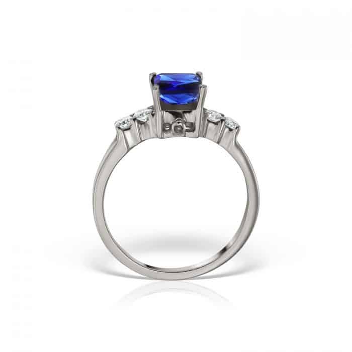 Inel de logodnă din aur 14 kt cu zirconia diverse culori I 636S
