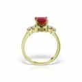 Inel de logodnă din aur 14 kt cu zirconia diverse culori I 636S