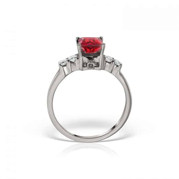 Inel de logodnă din aur 14 kt cu zirconia diverse culori I 636S