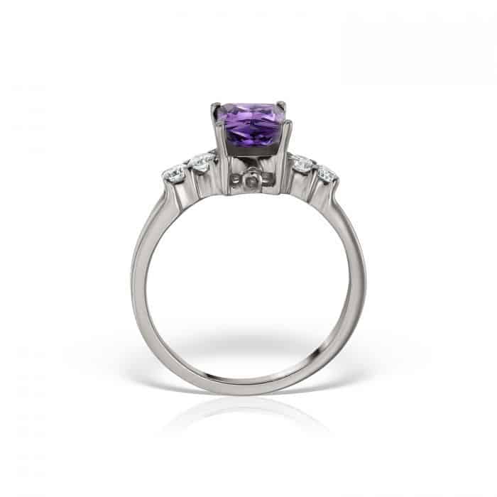 Inel de logodnă din aur 14 kt cu zirconia diverse culori I 636S