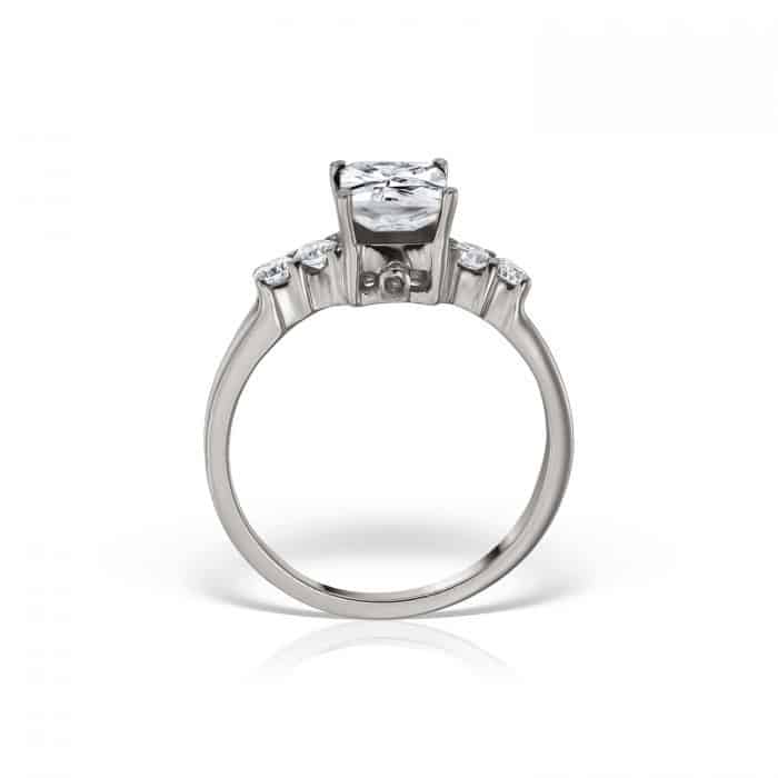 Inel de logodnă din aur 14 kt cu zirconia diverse culori I 636S