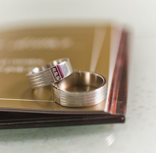 Verighete din aur 18 kt cu diamante L 018