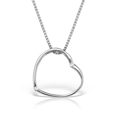 Pandantiv P 108S, aur 14 kt, pietre zirconia
