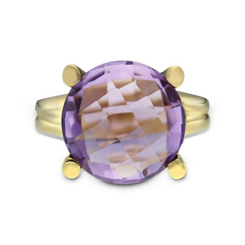 Inel aur 14 kt cu ametist I S17C.1