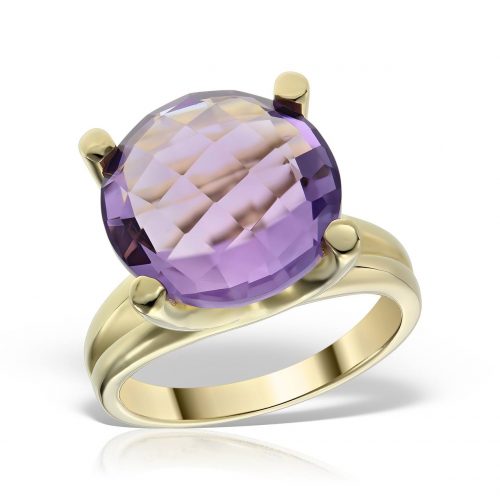 Inel aur 14 kt cu ametist I S17C.1