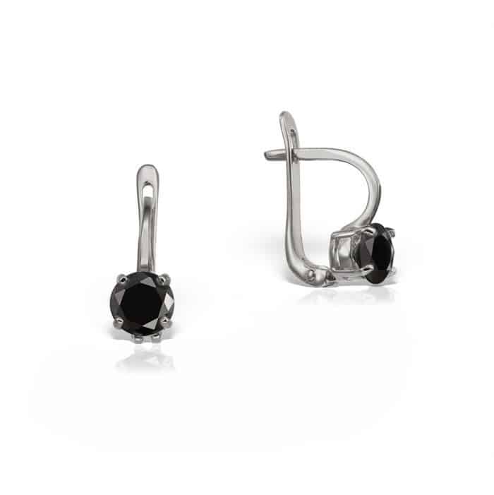 Cercei aur damă cu zirconii, 14 kt, C 236S