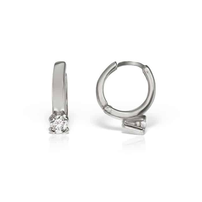 Cercei aur copii, 14 kt, zirconii diverse culori, C 238S