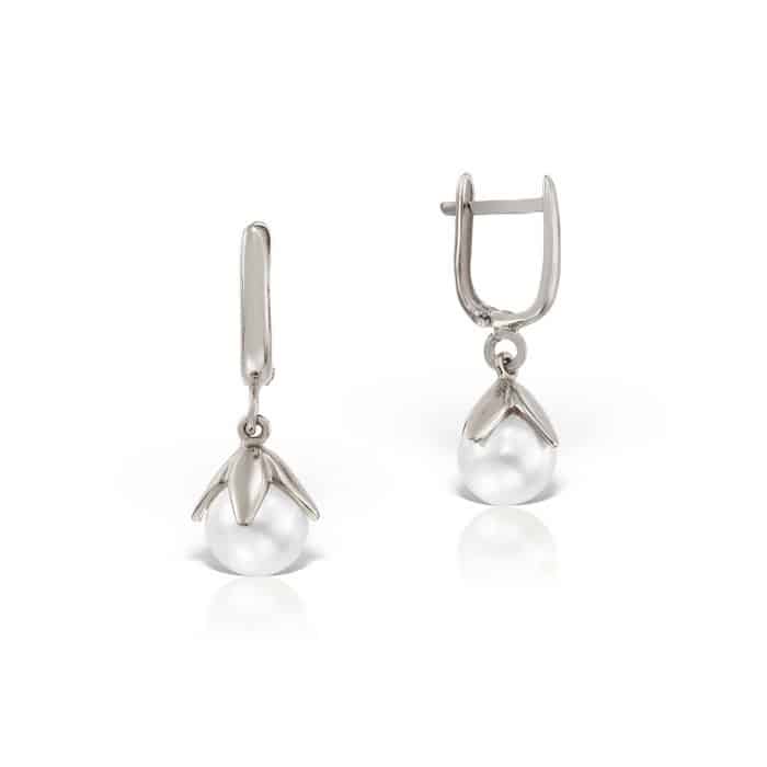 Cercei cu perle, aur 14 kt, C S15C
