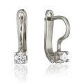 Cercei cu diamante, aur rose 18 kt, C 014L