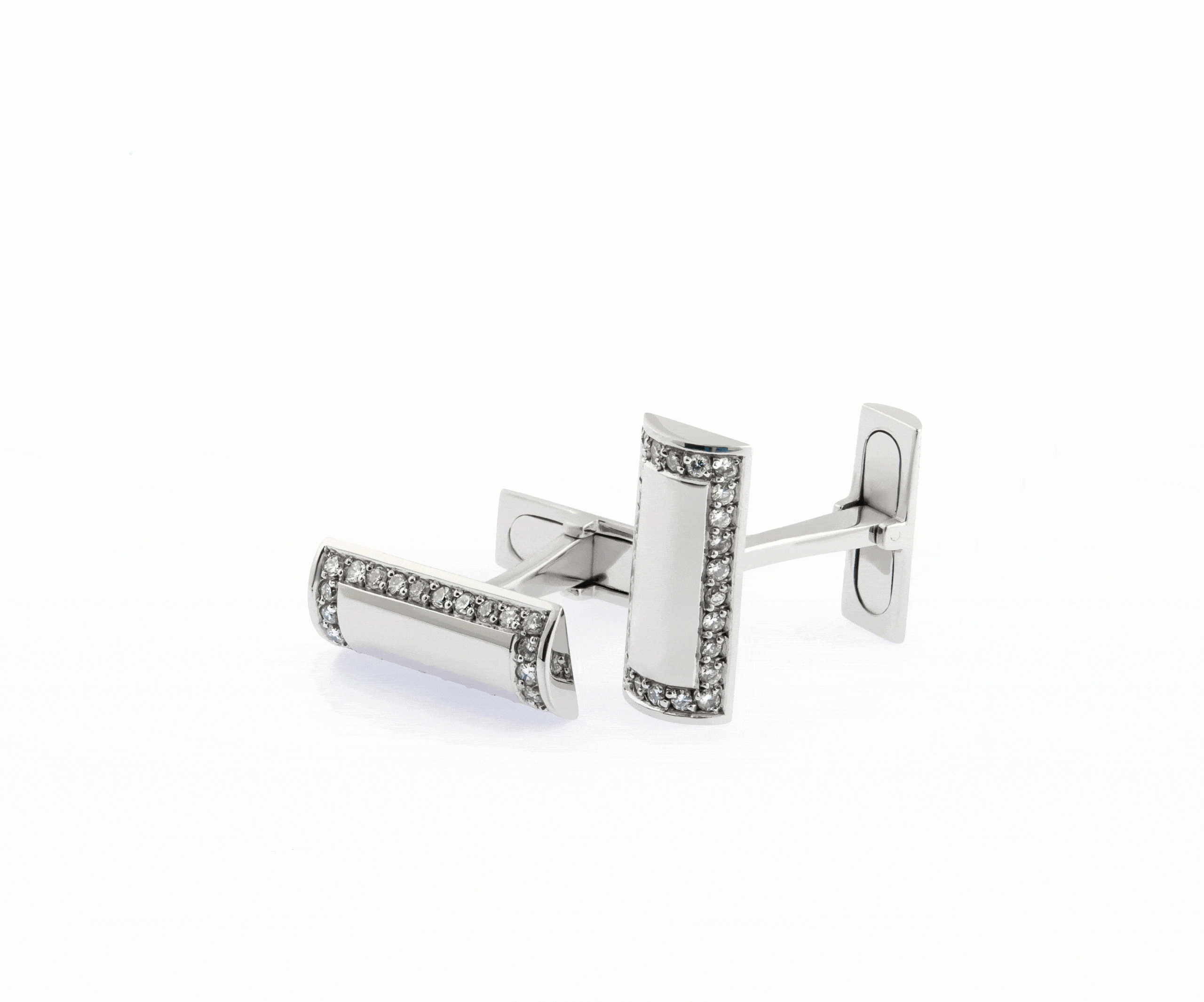 Butoni aur 18 kt cu diamante GL.1204, colecția Gianni Lazzaro