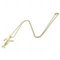 Colier P 009L, aur 14 kt, diamante