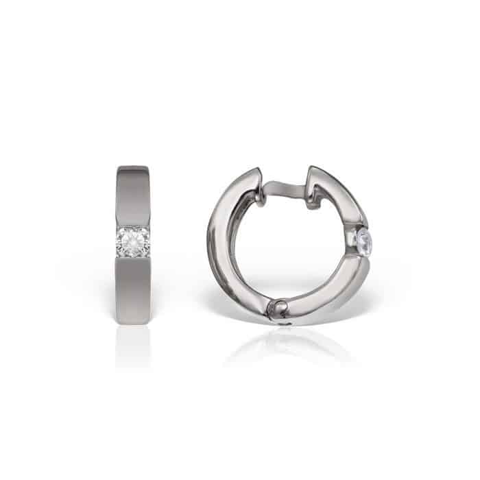 Cercei aur copii, 14 kt, zirconii diverse culori, C 281S
