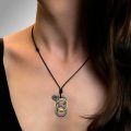 Pandantiv AG.P.OR, aur galben 18 kt + argint 925, Oroborus