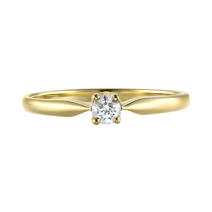 Inel de logodnă din aur 14 kt cu diamant I 115L