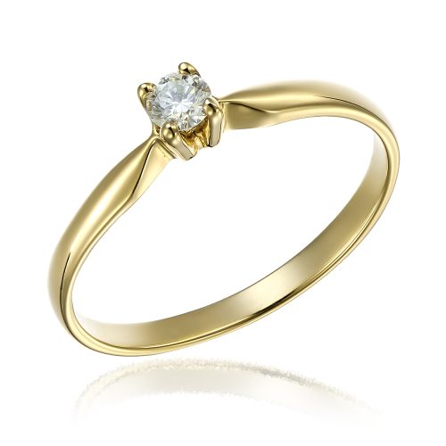 Inel de logodnă din aur 14 kt cu diamant I 115L