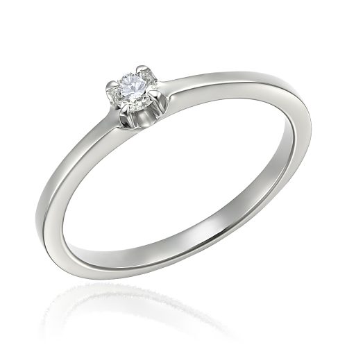 Inel de logodnă aur 14 kt cu diamant I 120L