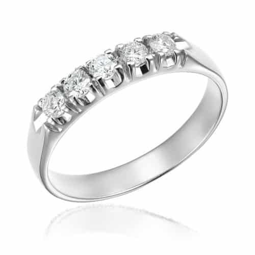 Inel de logodnă din aur 14 kt cu diamante I 107L
