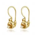 Cercei cu diamante pentru copii, aur 14 kt, C 011L