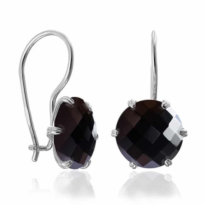 Cercei aur damă cu onix negru, 14 kt, C S11C.1