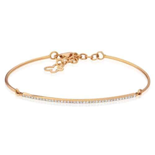Brăţară aur rose 18 kt și diamante GL.6982, colecția Gianni Lazzaro