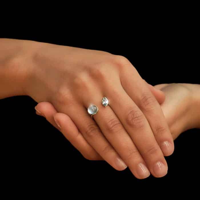Inel aur galben 14 kt cu topaze BB.593779.4