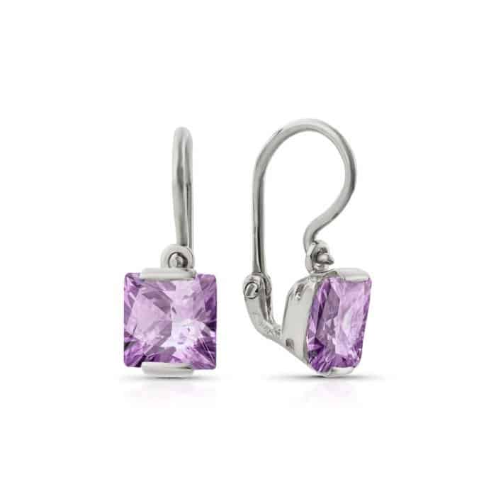 Cercei aur copii, 14 kt, zirconii diverse culori, C 257S