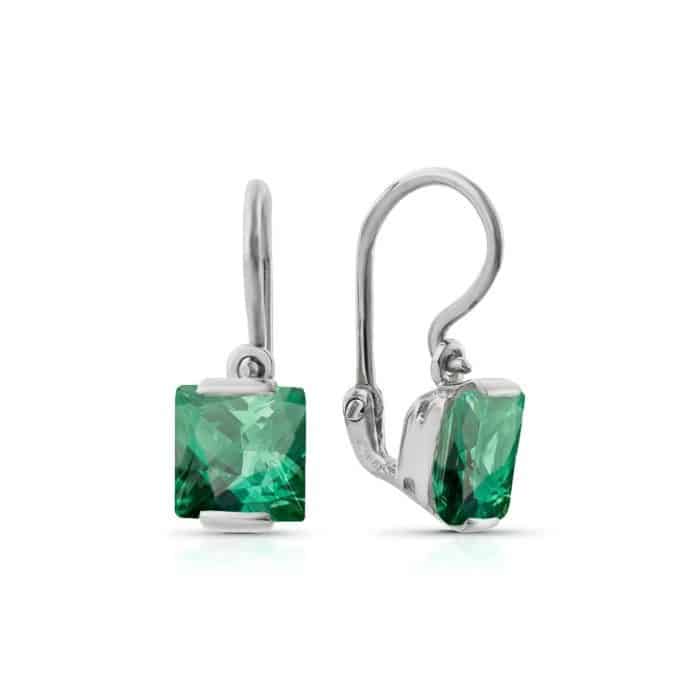 Cercei aur copii, 14 kt, zirconii diverse culori, C 257S