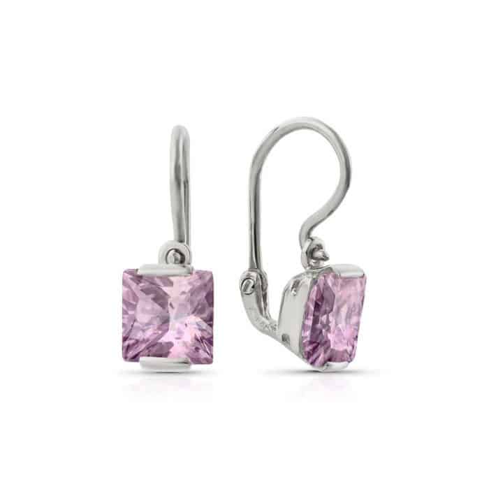Cercei aur copii, 14 kt, zirconii diverse culori, C 257S