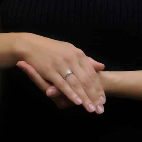 Inel de logodnă din aur 18 kt cu diamant I 129L