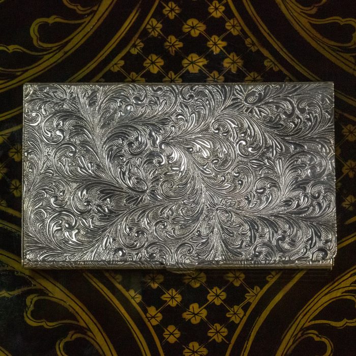 Portcard cizelat din argint AR.2192