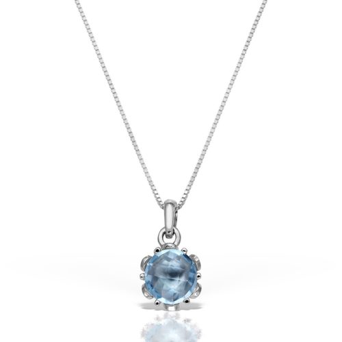 Pandant P S21C.1, aur 14 kt, topaz fațetat