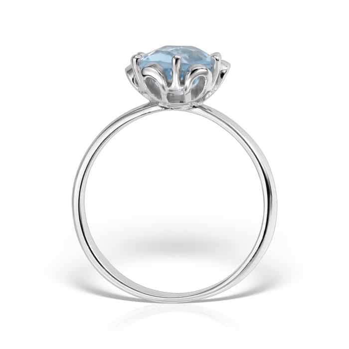 Inel aur 14 kt cu topaz I S21C.1