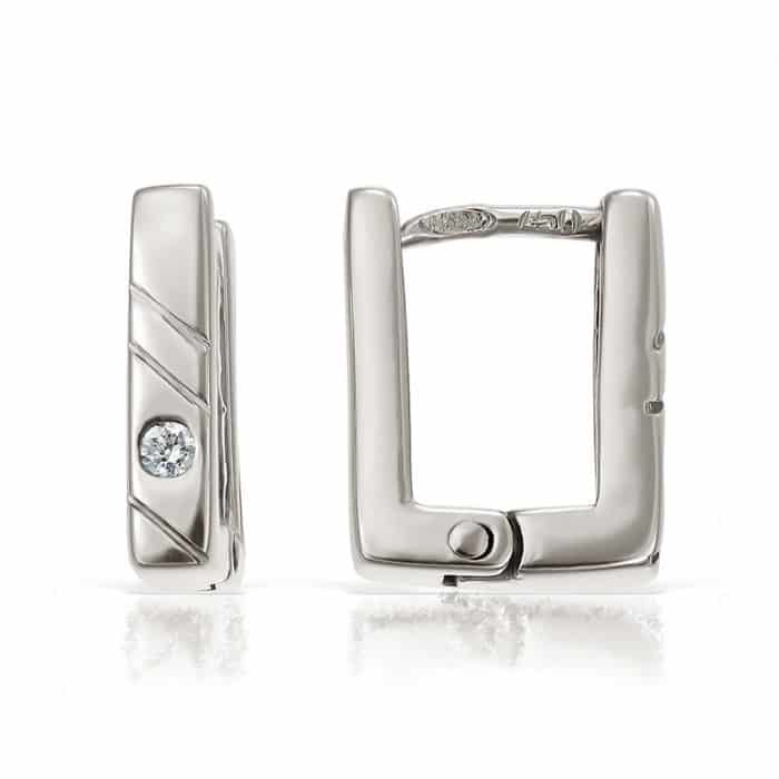 Cercei aur copii, 14 kt, zirconii diverse culori, C 284S