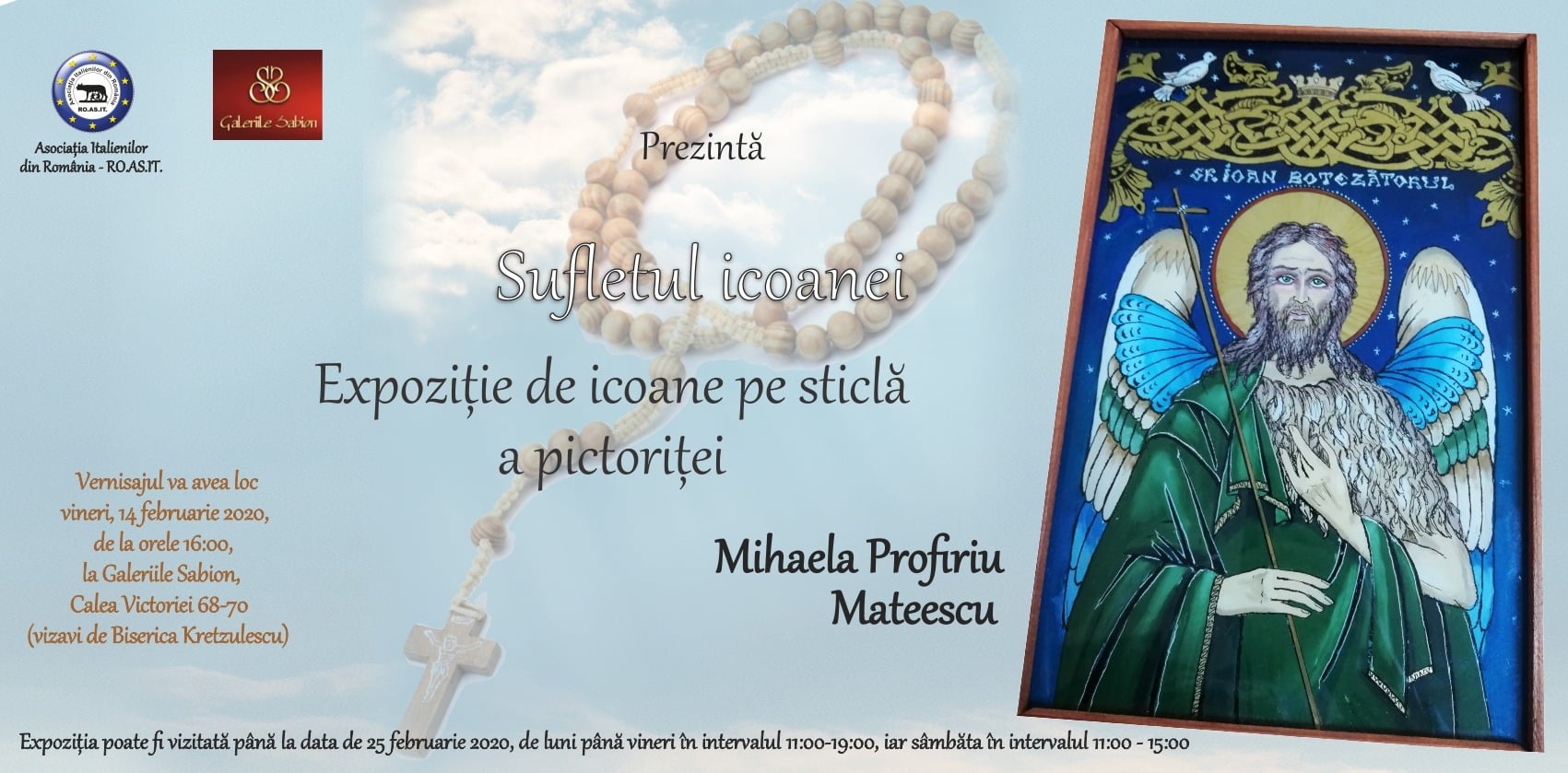 Expozitia Sufletul Icoanei în Galeriile Sabion