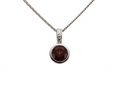 Pandant BB.320741, aur 14 kt, granat natural