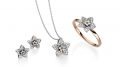 Inel aur rose 14 kt cu diamante BB.537055