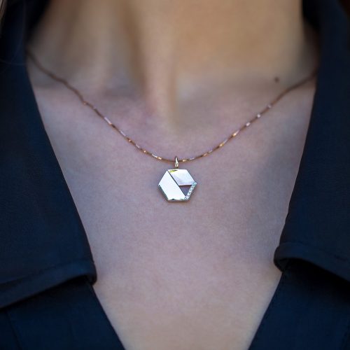 Pandant BB.233344, aur 14 kt, diamante
