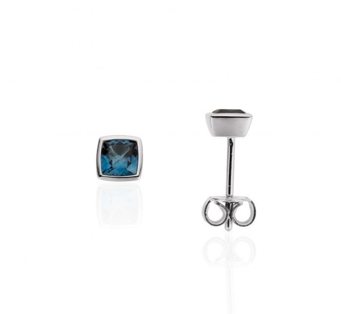 Cercei aur alb damă cu london blue topaz BB.350660