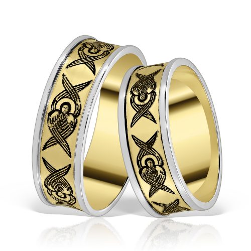 Verighete tradițional spirituale Ceata Îngerească, COD 1/4, aur 14 kt, colecția Festin